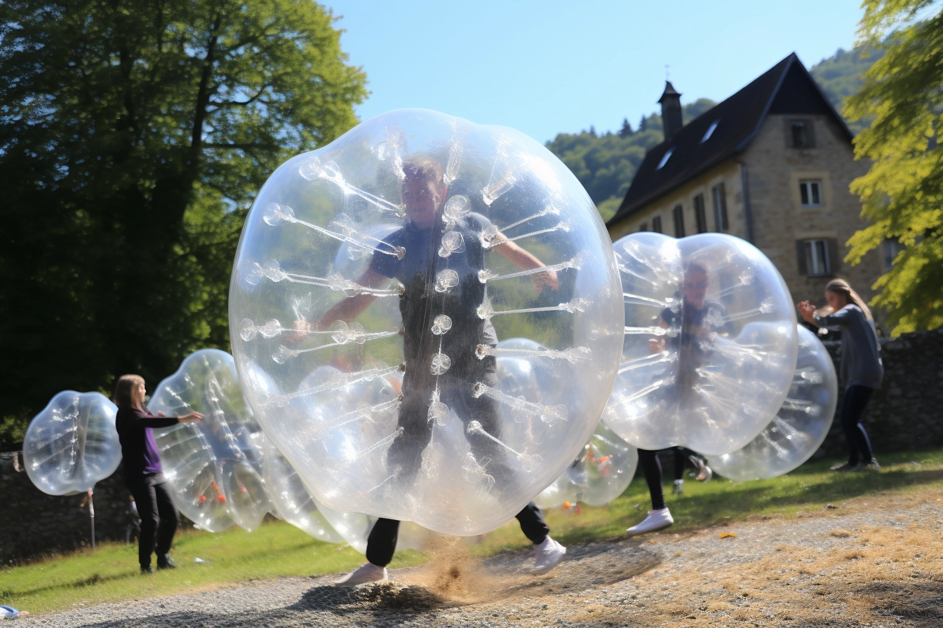 team building bubble game pradines pres cahors activite renforcement equipe immersive 1 1