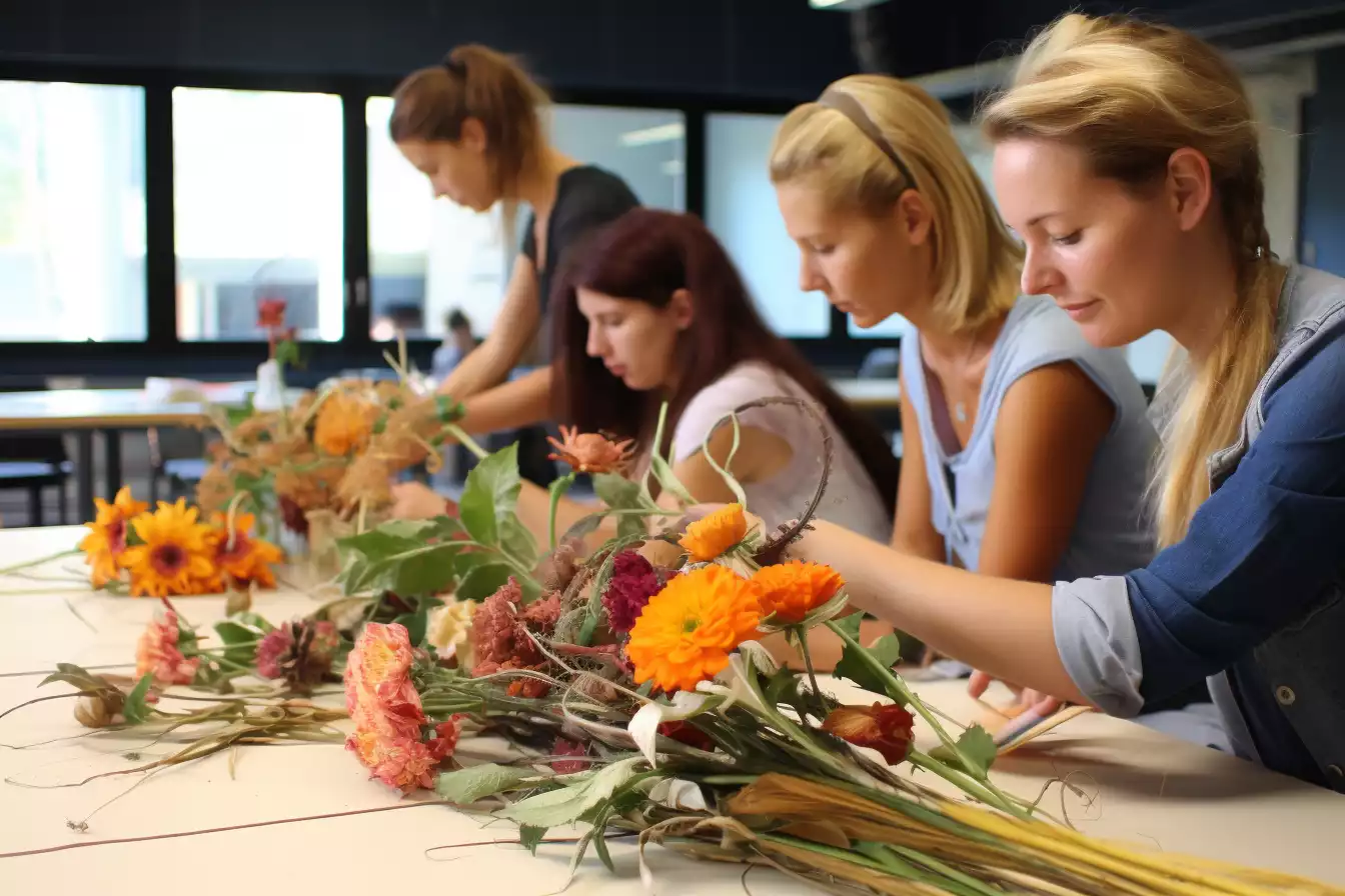 atelier couronne fleurs team building grenoble 2 1