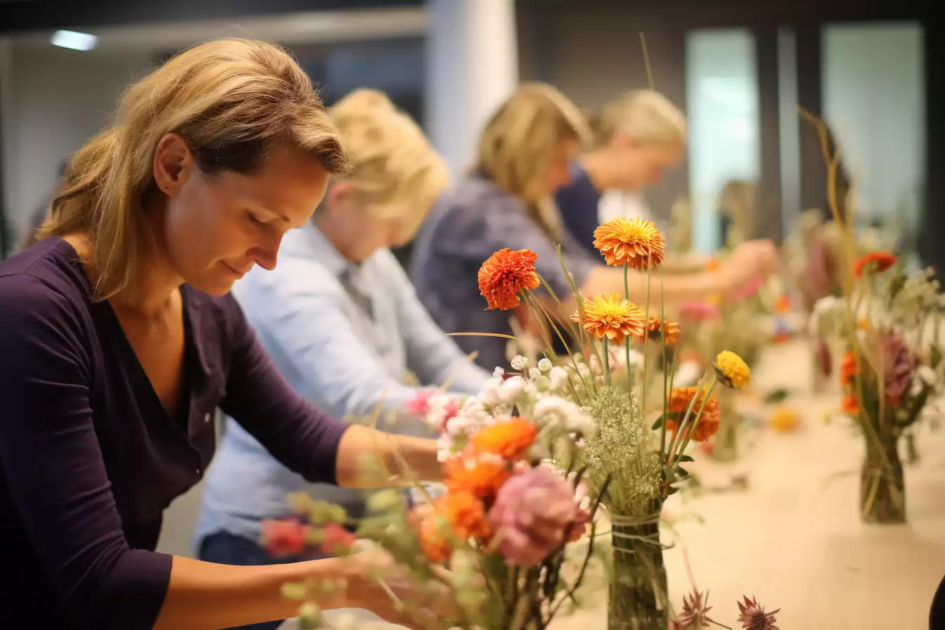 atelier couronne fleurs team building grenoble 3 1