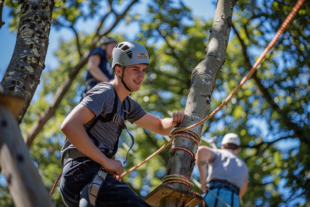 accrobranche team building figeac 1