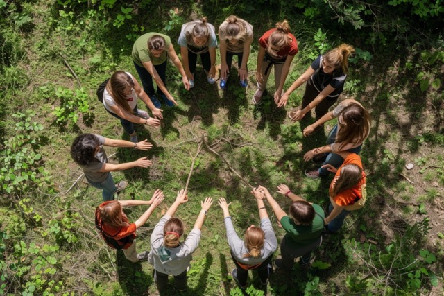 accrobranche team building vendres plage activite federatrice 3 Moyenne