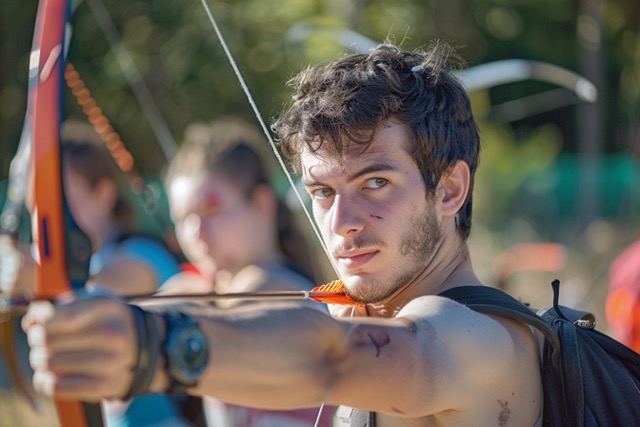 archery tag team building figeac 1