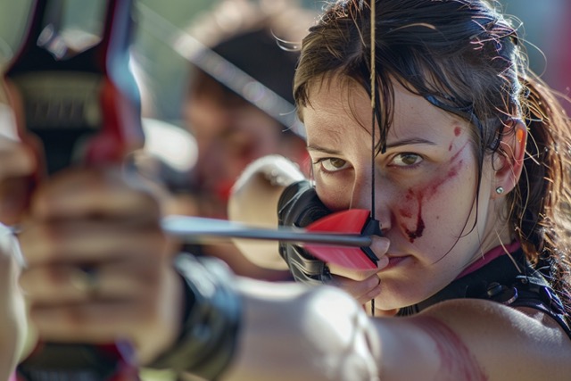 archery tag team building figeac 2