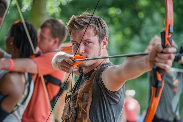 archery tag team building lyon activite federatrice 2