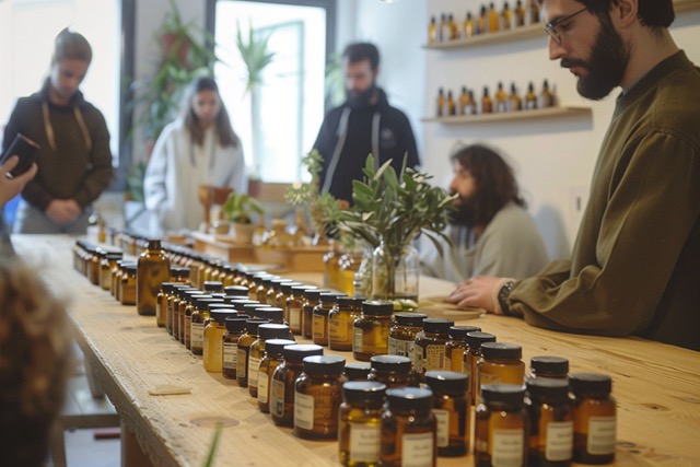 atelier fabrication huiles aromatisees idf team building 2