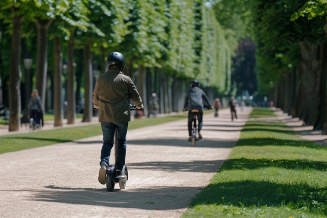balade trottinette electrique versailles team building 3