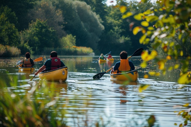 canoe team building montreuil 2
