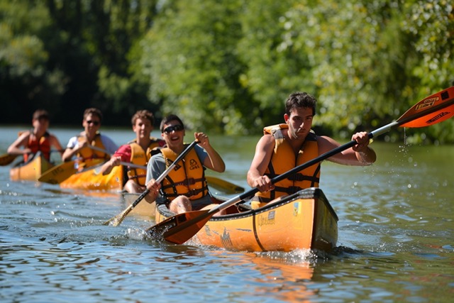 canoe team building montreuil 3