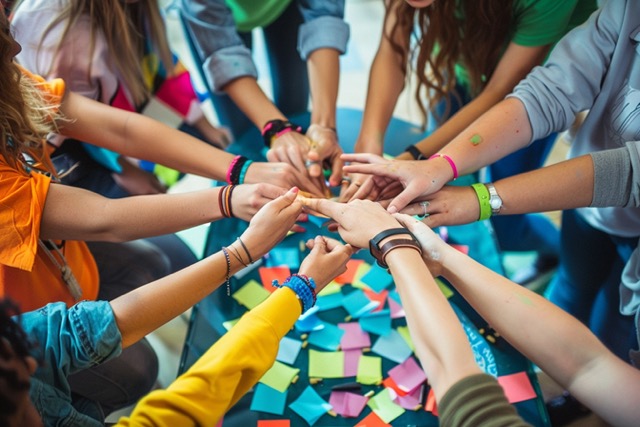 fresque collective vegetale team building 1