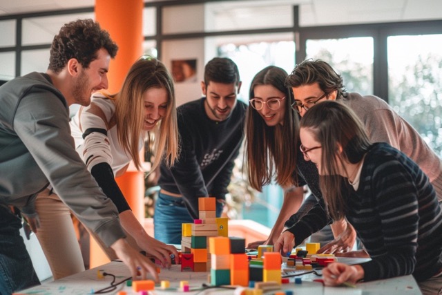 jeu construction bridge team building 1 Moyenne