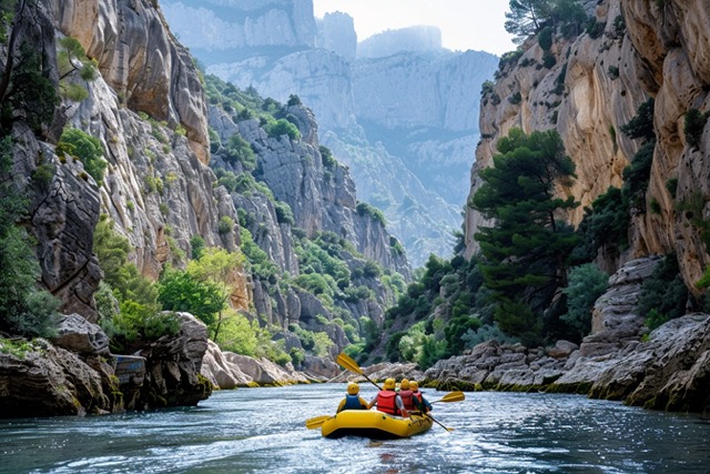 rafting team building gorges herault 1