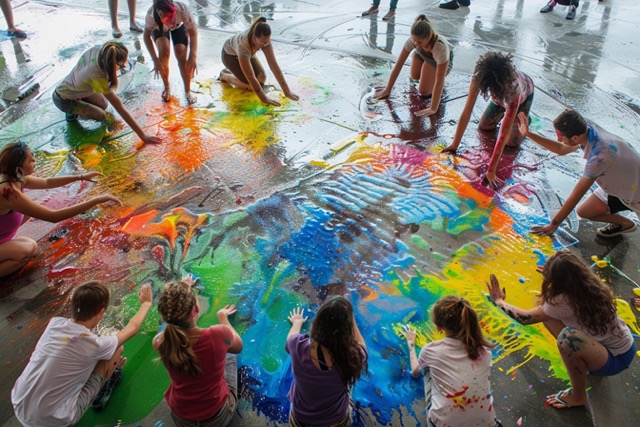 team building mobile art abstrait experience immersive de decouverte 3