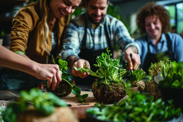 atelier kokedama team building aix provence 3