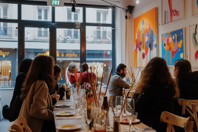 atelier paint drink team building paris 10eme 2