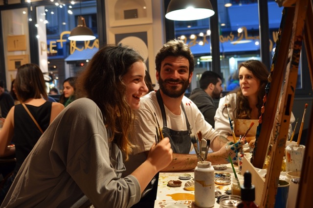 atelier paint drink team building paris 10eme 4