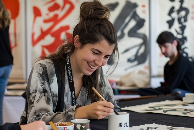 atelier team building calligraphie chinoise paris 1