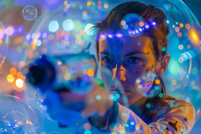 bubble archery laser bump team building rennes 3