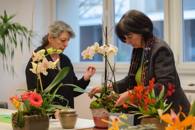 ikebana team building paris boost collaboration flower arranging 3