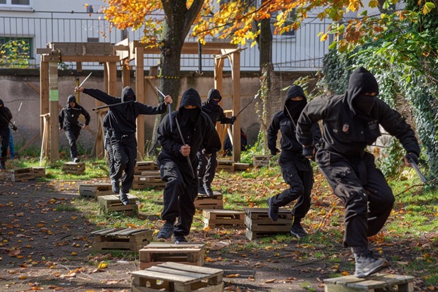 parcours ninja lancer shurikens team building strasbourg 2