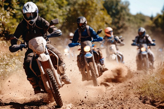 pilotage moto cross team building aix provence 2