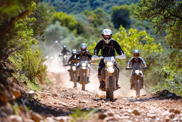 pilotage moto cross team building aix provence 4
