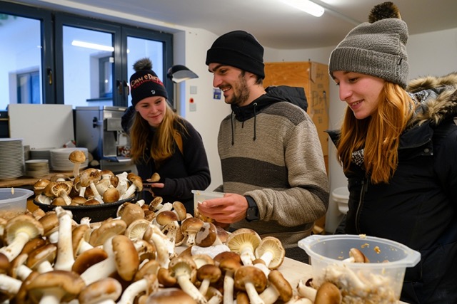 production champignons grenoble team building 3