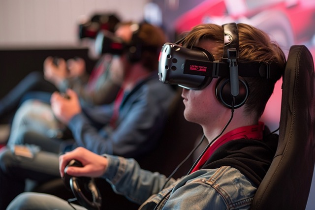 simulateur course vr team building 3