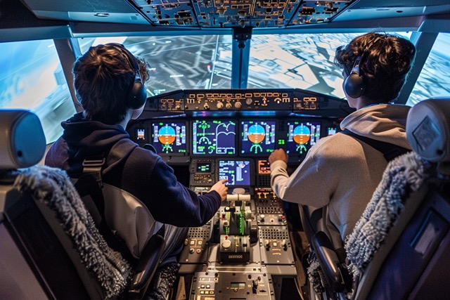 simulateur vol team building vanves 3