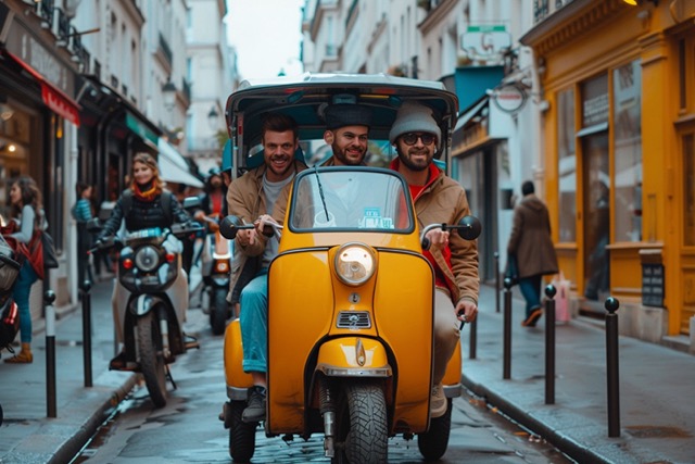 team building tuk tuk electrique a paris 1