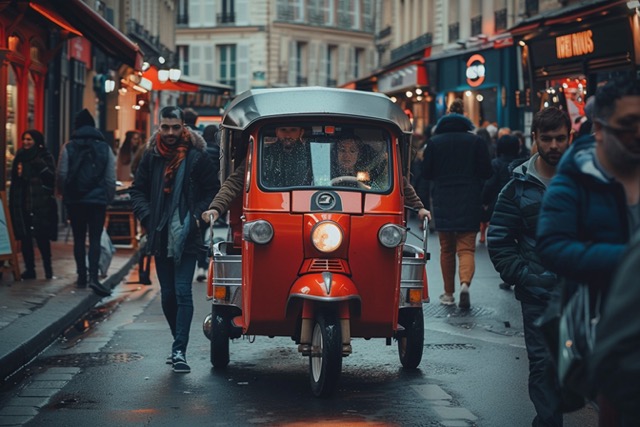 team building tuk tuk electrique a paris 2