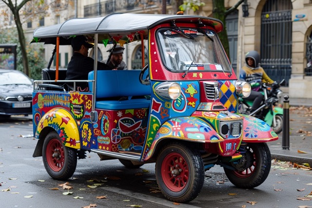 team building tuk tuk electrique a paris 3