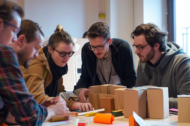 construction bolides carton team building plein 3