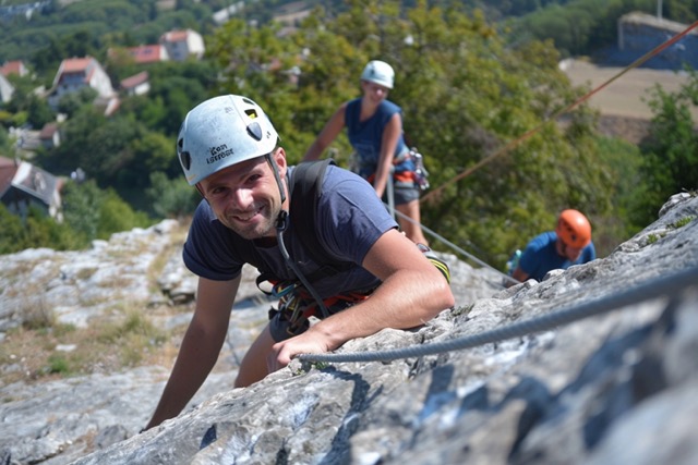 via ferrata thaurac saint bauzille putois team building 3